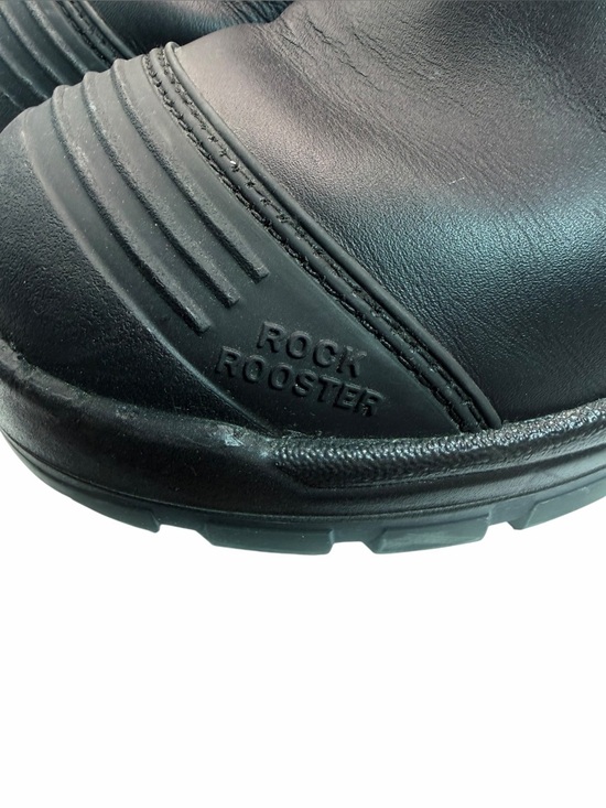 ROCKROOSTER Lumen Black 6 inch Pull on Leather Work Boots AK227NT main image 13